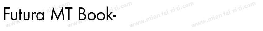 Futura MT Book字体转换